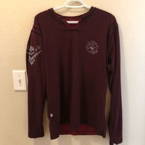 Affliction long sleeve shirt reversible